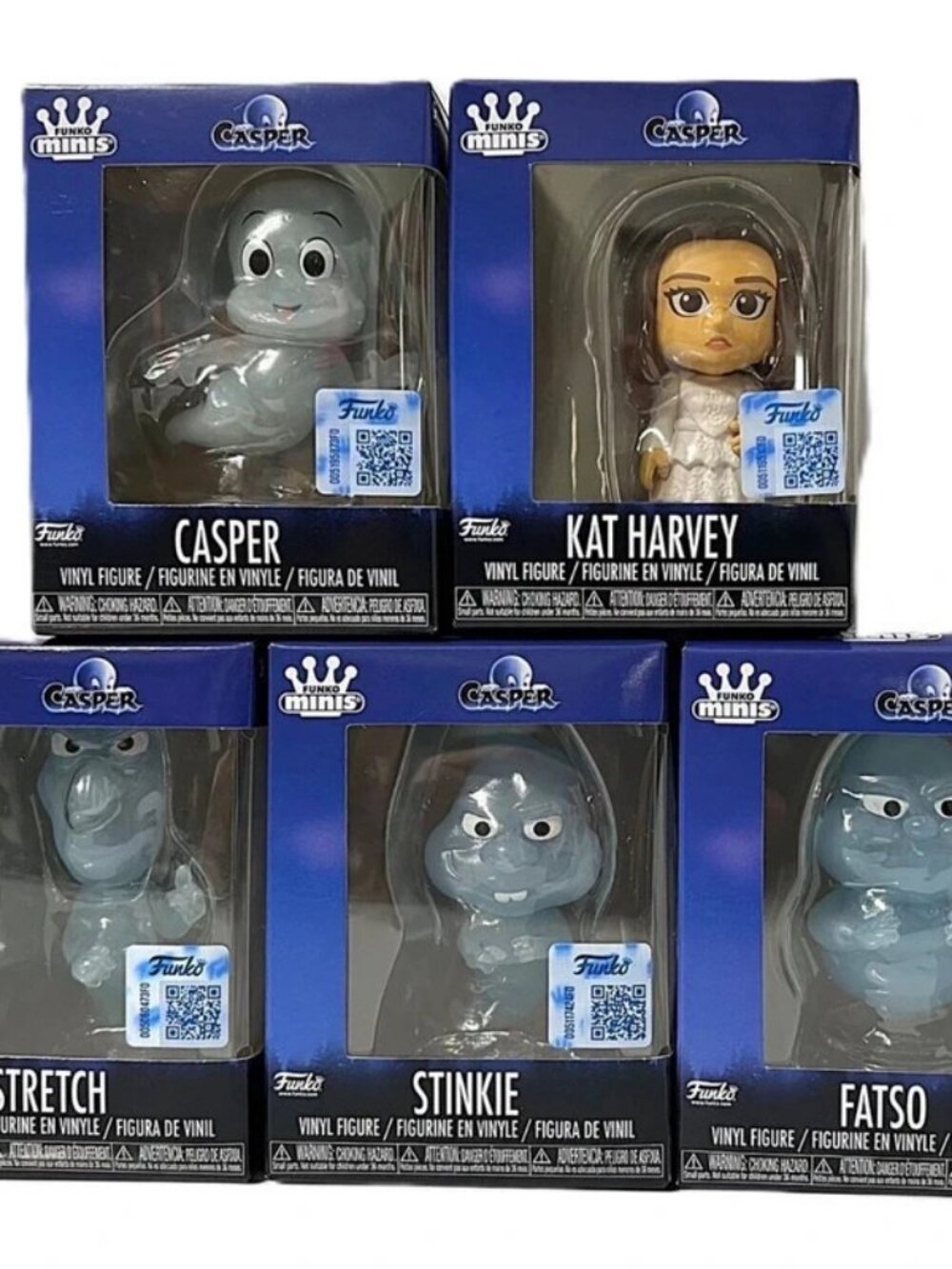 Casper Funko Minis Complete 5 Set Casper Kat Harvey Stretch Fatso Stinkie 2026